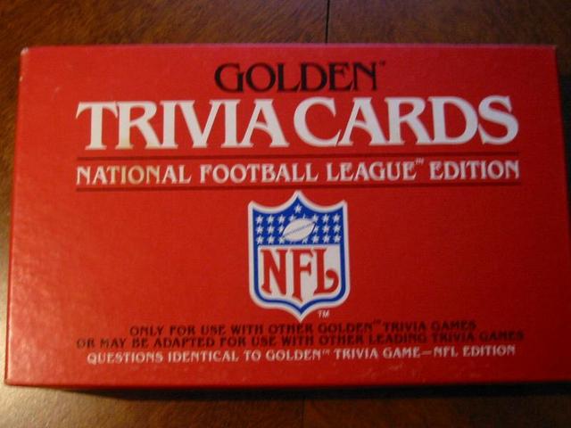 Golden Trivia Cards: National Football League (NFL) Edition