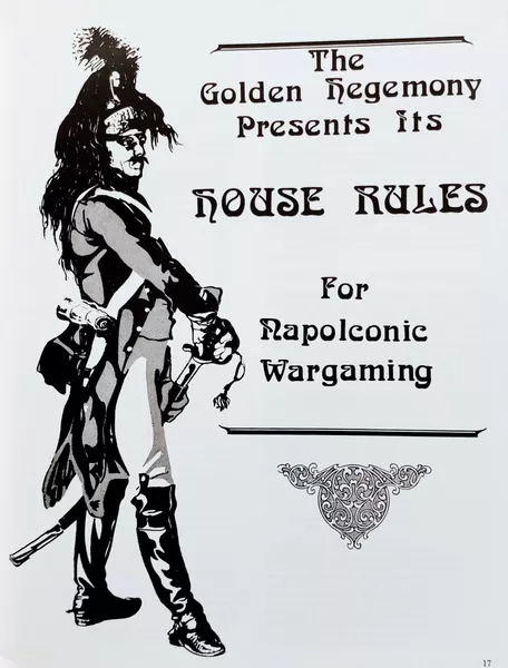 House Rules for Napoleonic Wargaming
