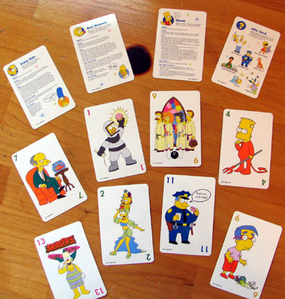 Simpsons:  3 Card Games in One