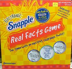Snapple Real Facts Game