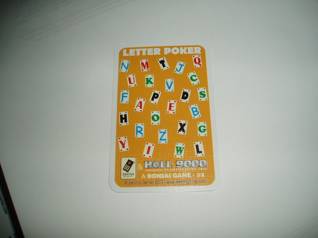 Letter Poker