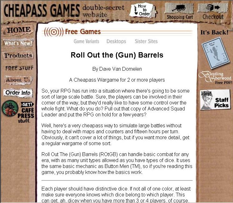 Roll Out the Gun Barrels