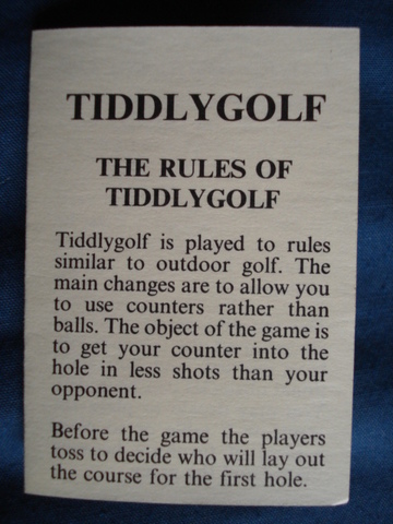 Golf Tiddlywinks