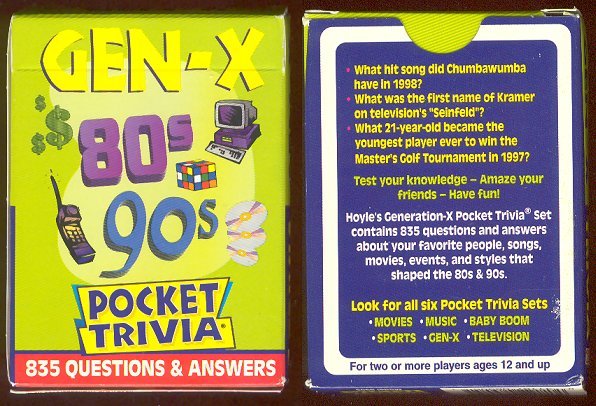 Pocket Trivia - Gen-X 80s & 90s