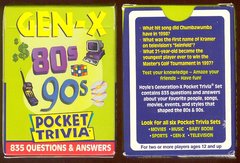 Pocket Trivia - Gen-X 80s & 90s