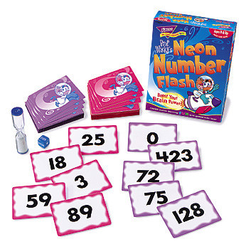 Professor Wackys Neon Number Flash Game