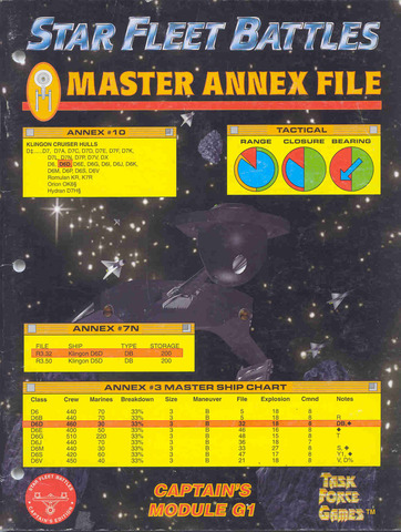 Star Fleet Battles - Module G1: Master Annex File