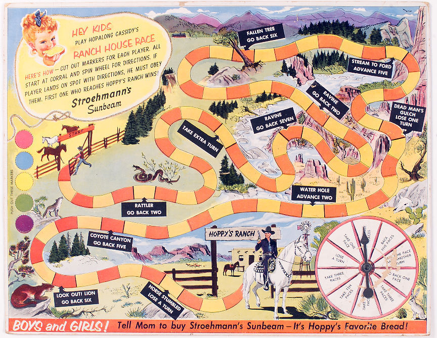 Hopalong Cassidy / Stroehmanns Sunbeam Bread Game