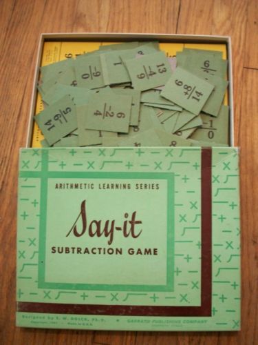 Say-it Subtraction