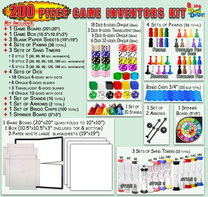 200 Piece Game Inventors Kit
