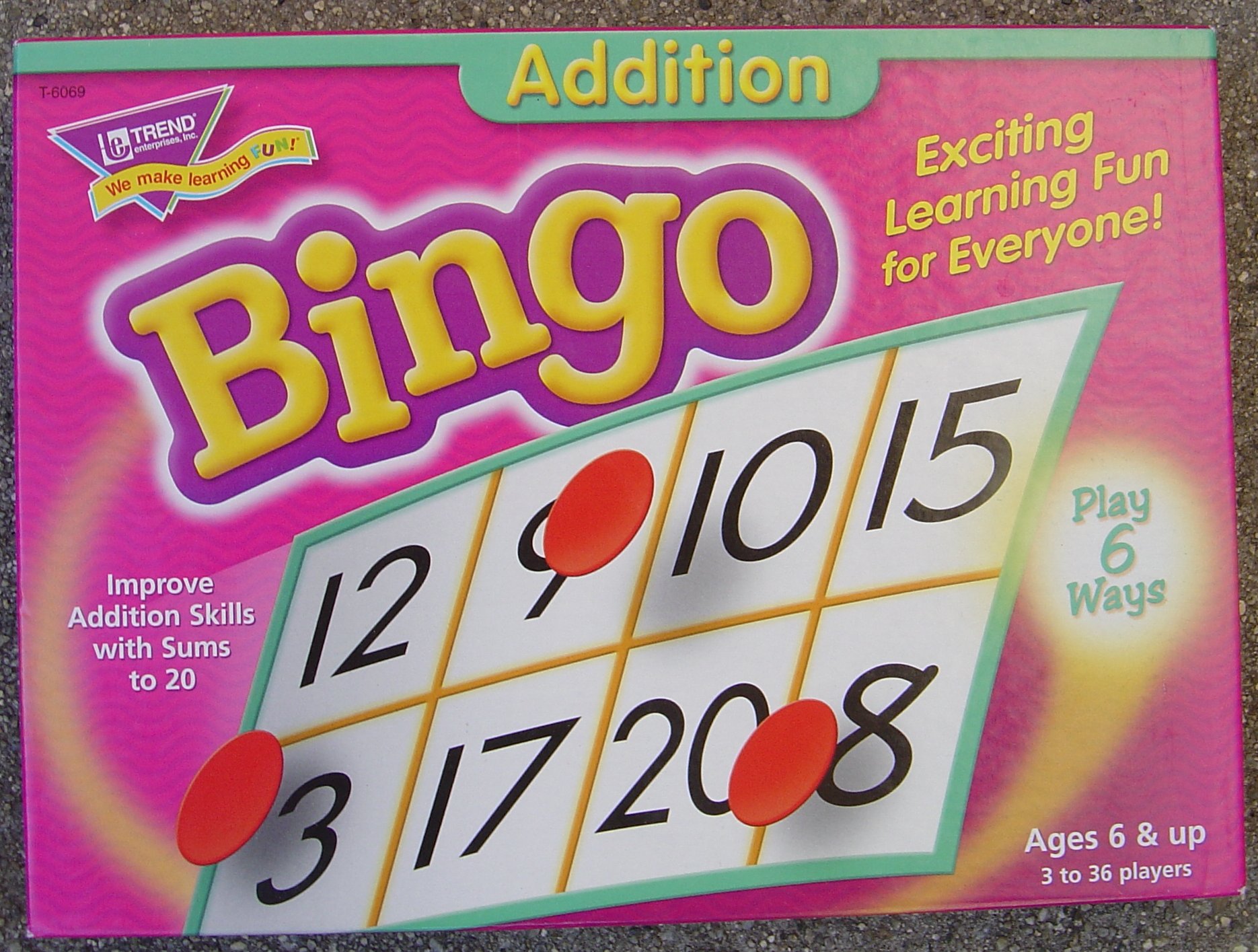 Addition Bingo
