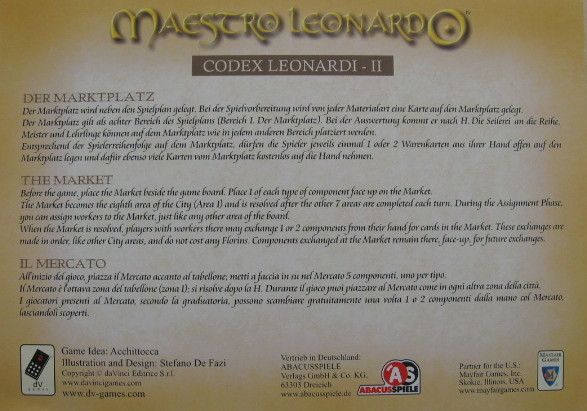 Maestro Leonardo: Codex Leonardi - II