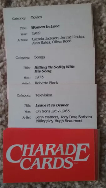 Charade Cards