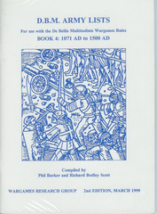DBM Army Lists Book 4: 1071 AD to 1500 AD