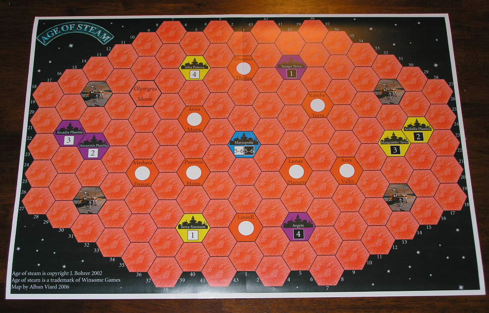 Age of Steam Expansion: Mars; Global Surveyor