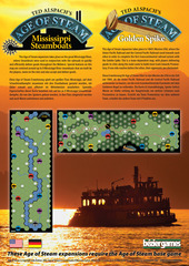 Age of Steam Expansion: Mississippi Steamboats / Golden Spike