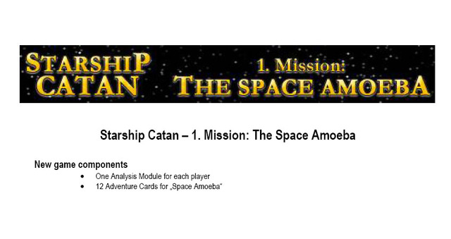 Starship Catan - 1st Mission: The Space Amoeba