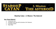 Starship Catan - 2. Mission: The Asteroid