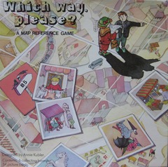 Which Way, Please? A Map Reference Game