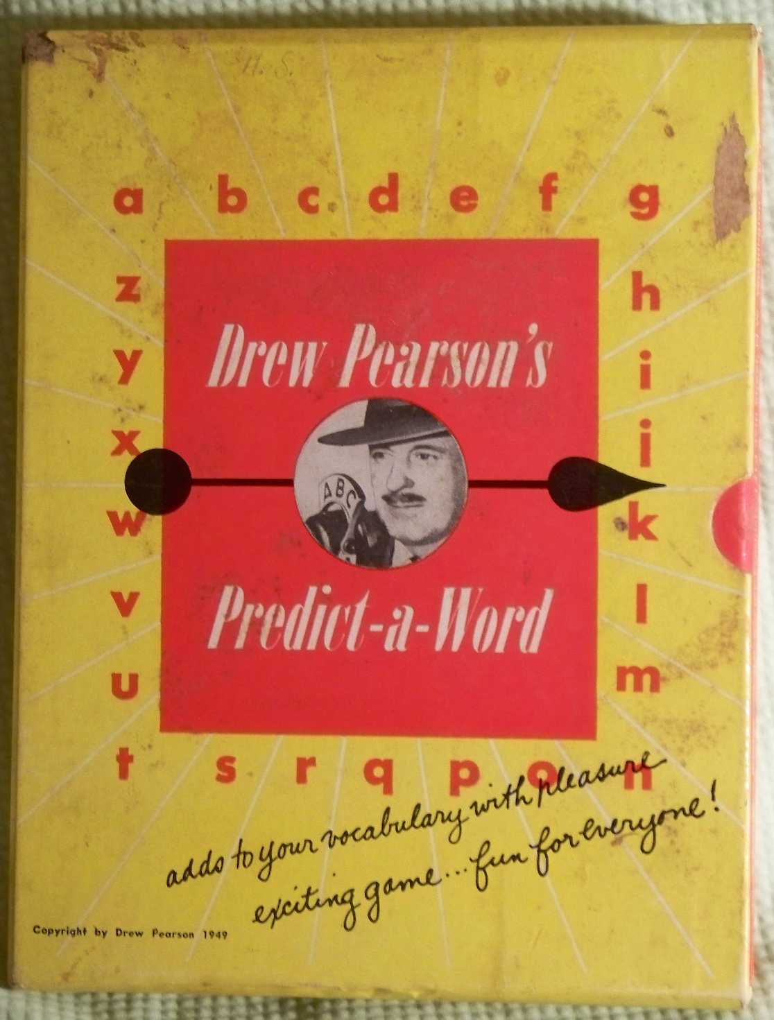 Drew Pearsons Predict-a-Word