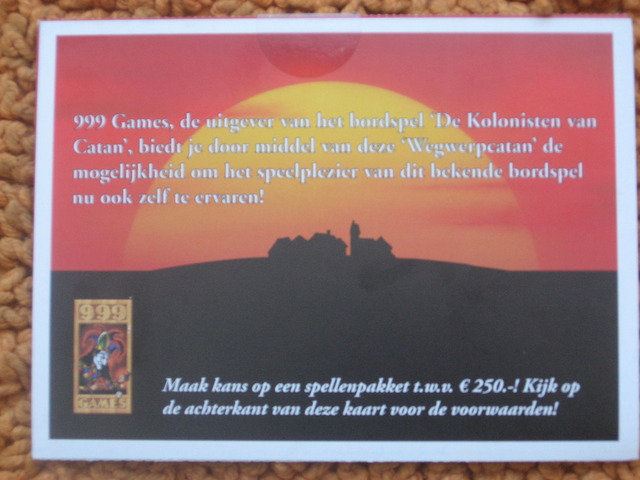 De Kolonisten van Catan: Wegwerpcatan