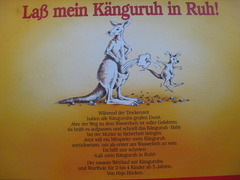 Lass mein Känguruh in Ruh!