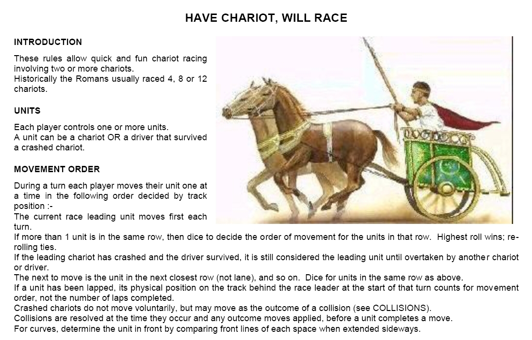 Have Chariot Will Race