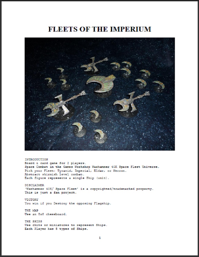 Fleets of the Imperium