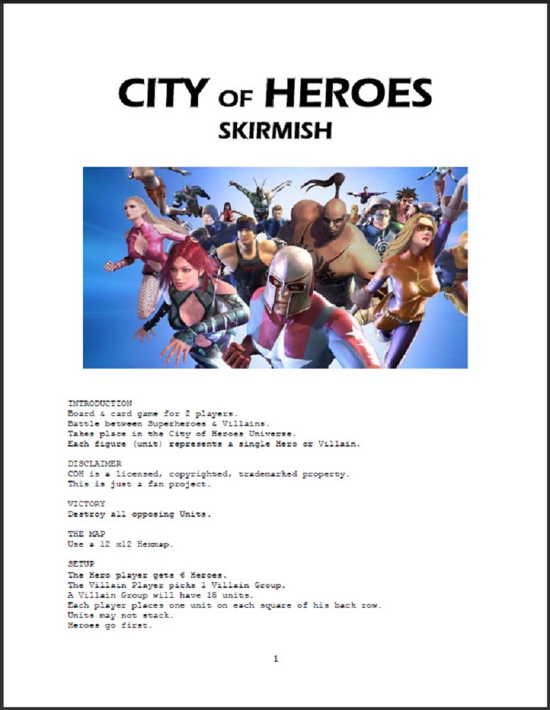 City of Heroes Skirmish