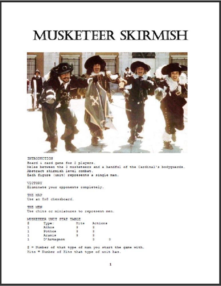 Musketeer Skirmish