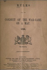 Rules for the conduct of the war-game on a map
