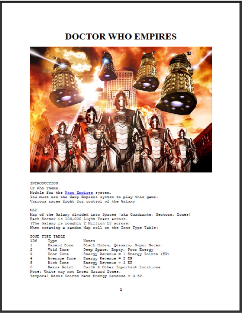 Doctor Who Empires