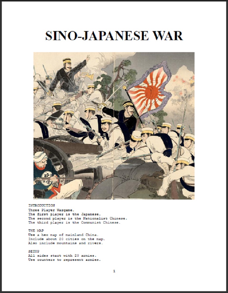 Sino-Japanese War