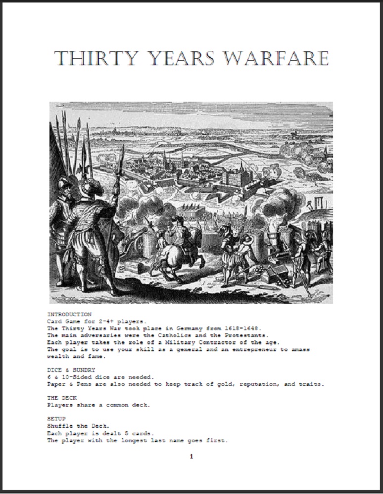 Thirty Years Warfare