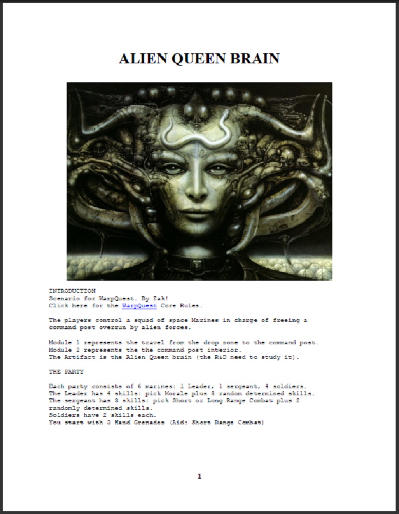 Alien Queen Brain