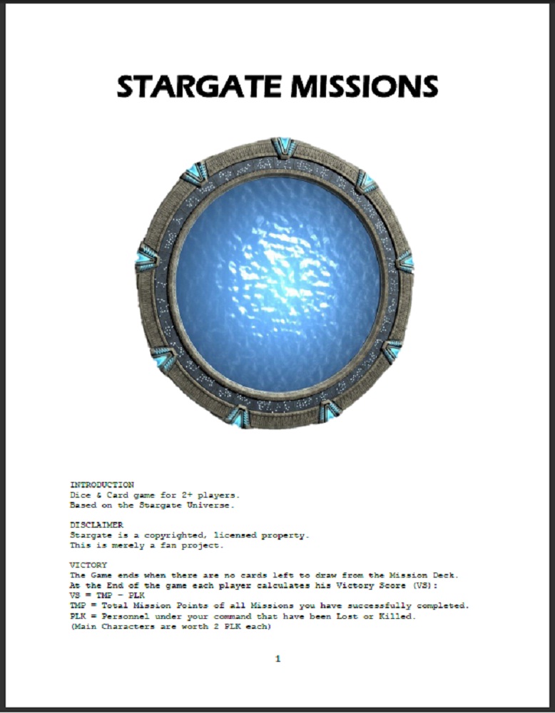 Stargate Missions