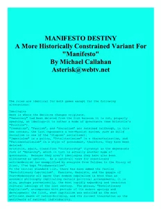 Manifesto Destiny