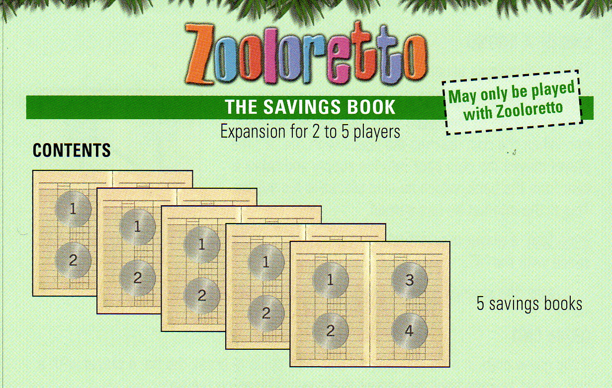 Zooloretto - The Savings Book
