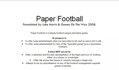 Paper Football