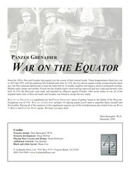 Panzer Grenadier: War on the Equator