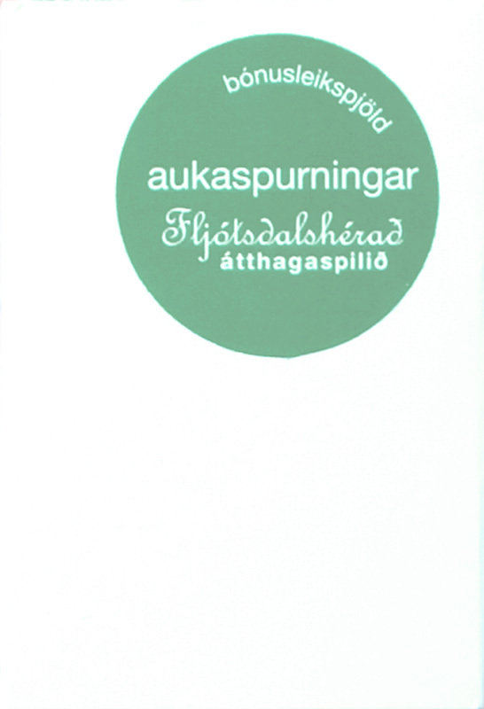 Átthagaspilið: Fljótsdalshérað aukaspurningar