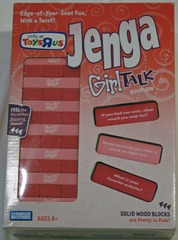 Jenga Pink Girl Talk Edition