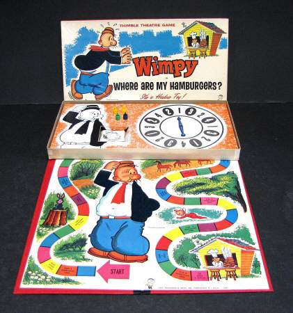 Wimpy - Where are my Hamburgers? Thimble Theater Game