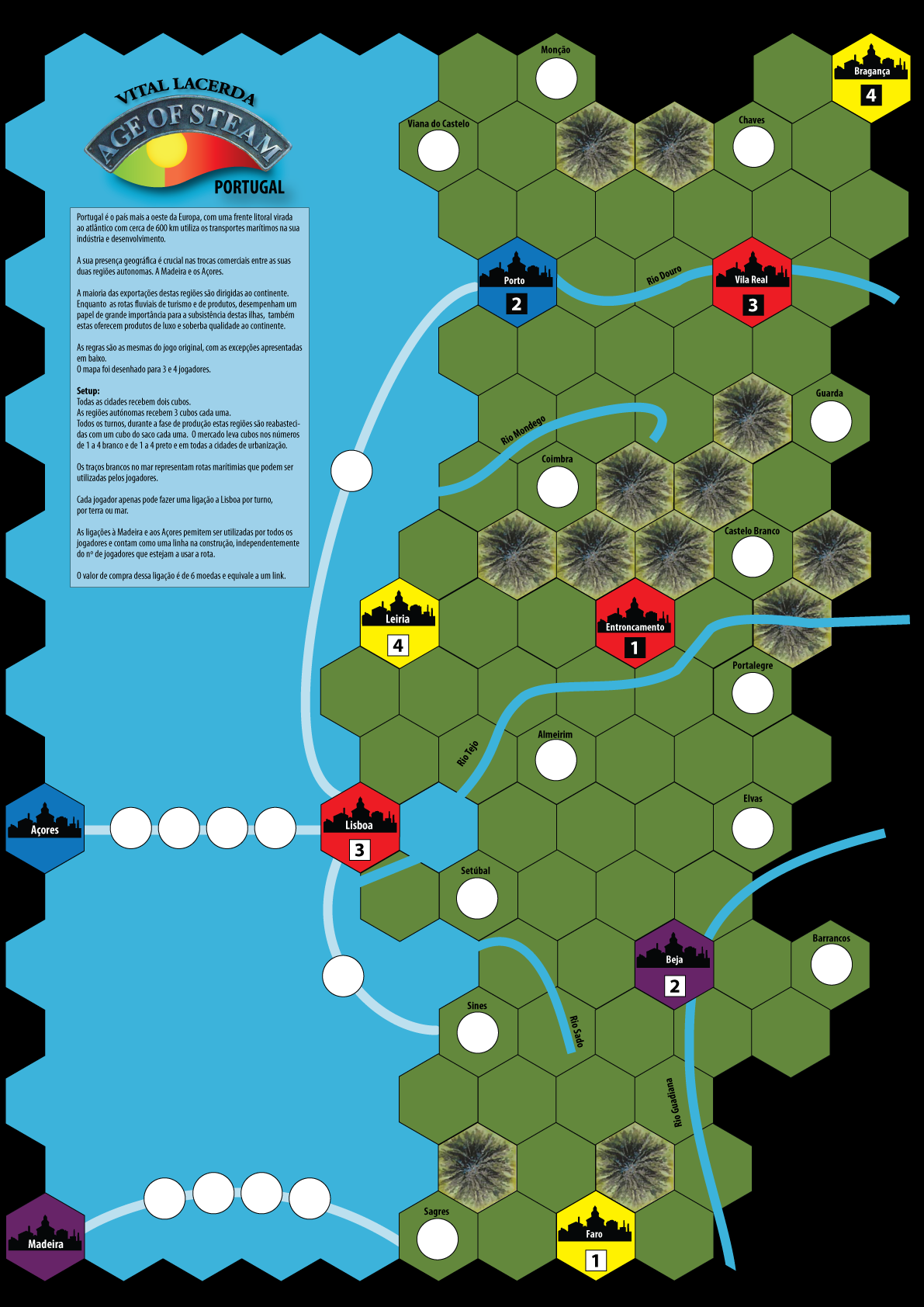 Age of Steam Expansion: Portugal Age of Steam Expansion: Portugal