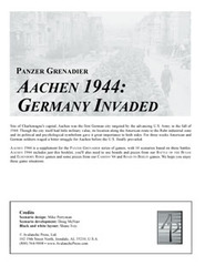Panzer Grenadier: Aachen 1944: Germany Invaded