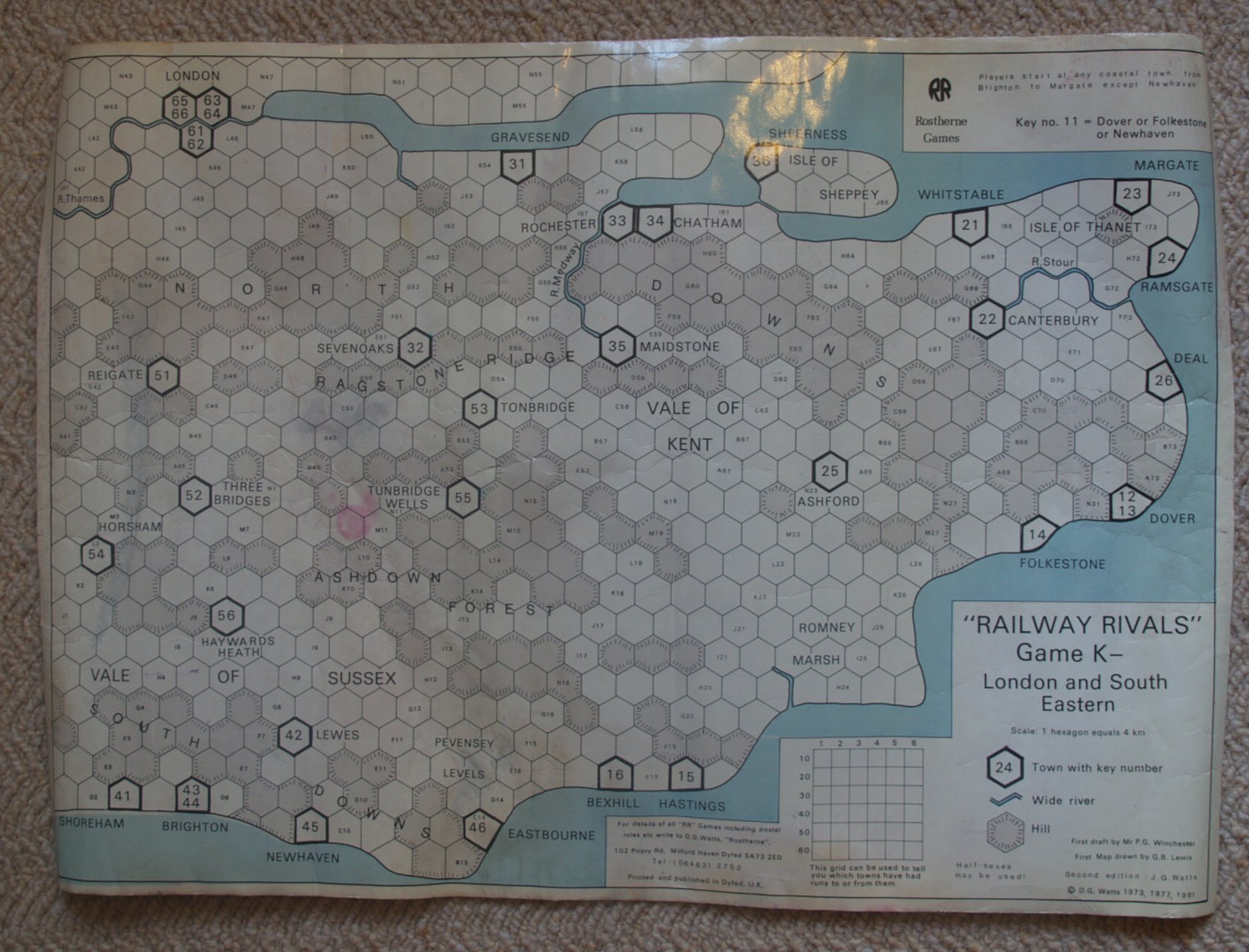 Railway Rivals Map K: London and South Eastern
