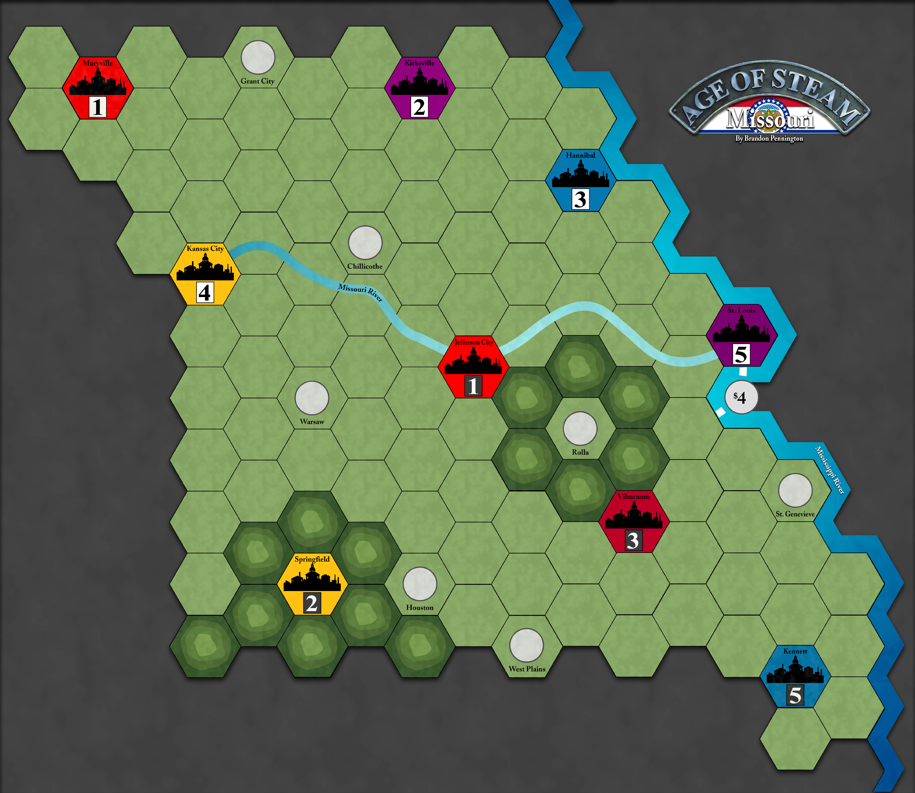 Age of Steam Expansion: Missouri
