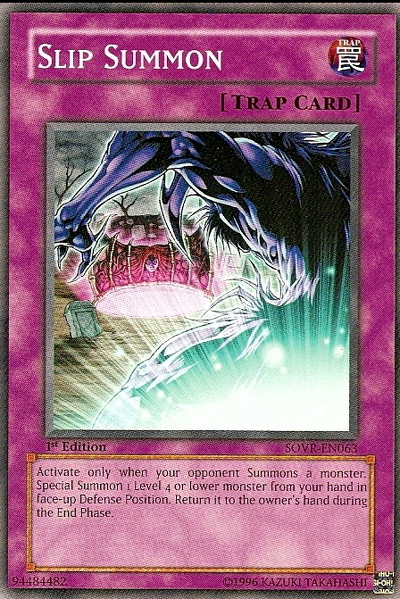 Slip Summon - SOVR-EN063 - Common - 1st Edition