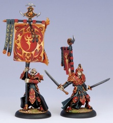 PIP74031 HRD Skorne Praetorian Swordsmen Officer & Standard Bearer Blister