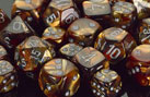 Lustrous Gold / Silver 7 Dice Set - CHX27493